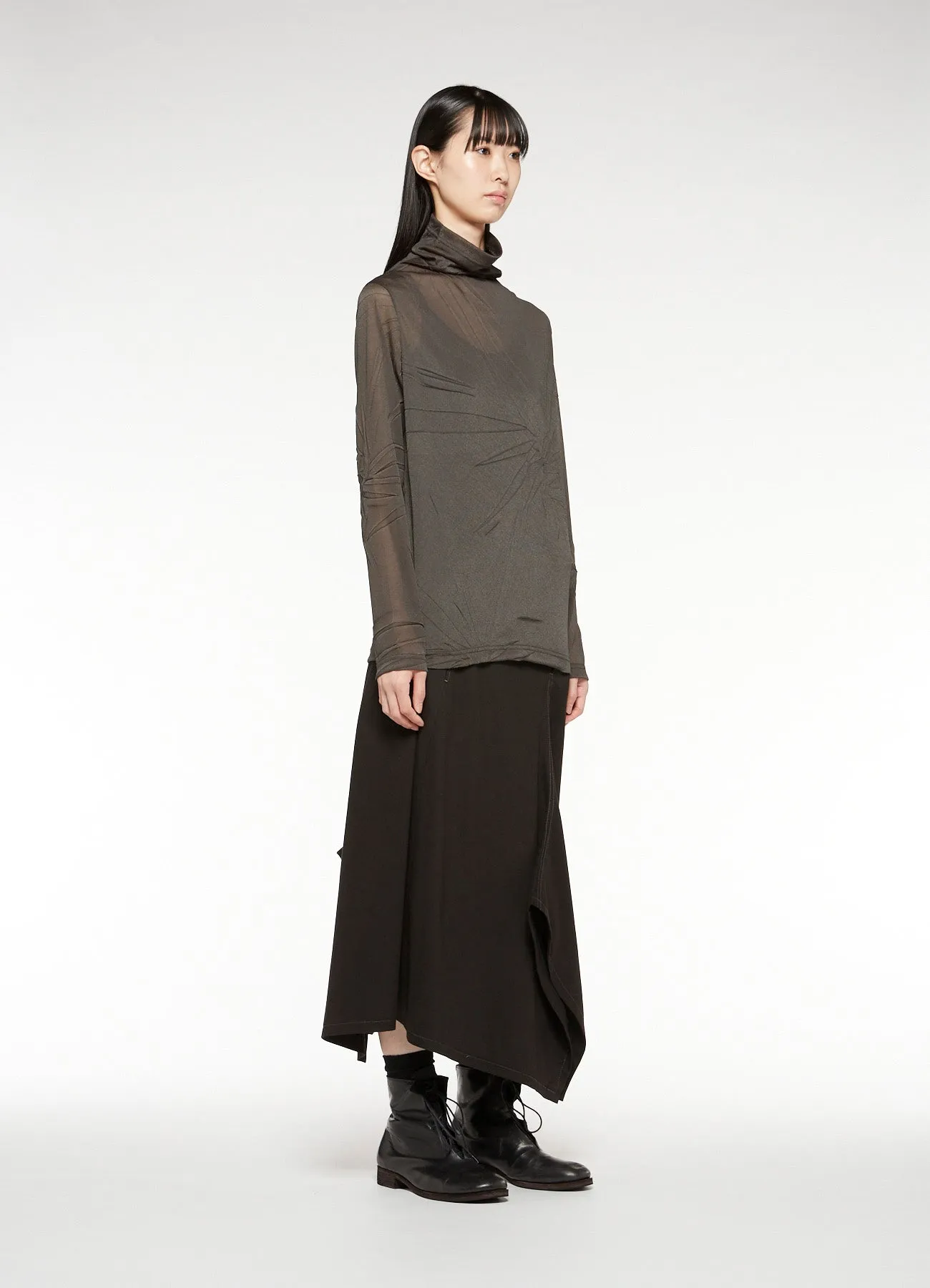 RANDOM WRINKLE PLEATS HIGH NECK sold by Yohji Yamamoto product image thumbnail 5