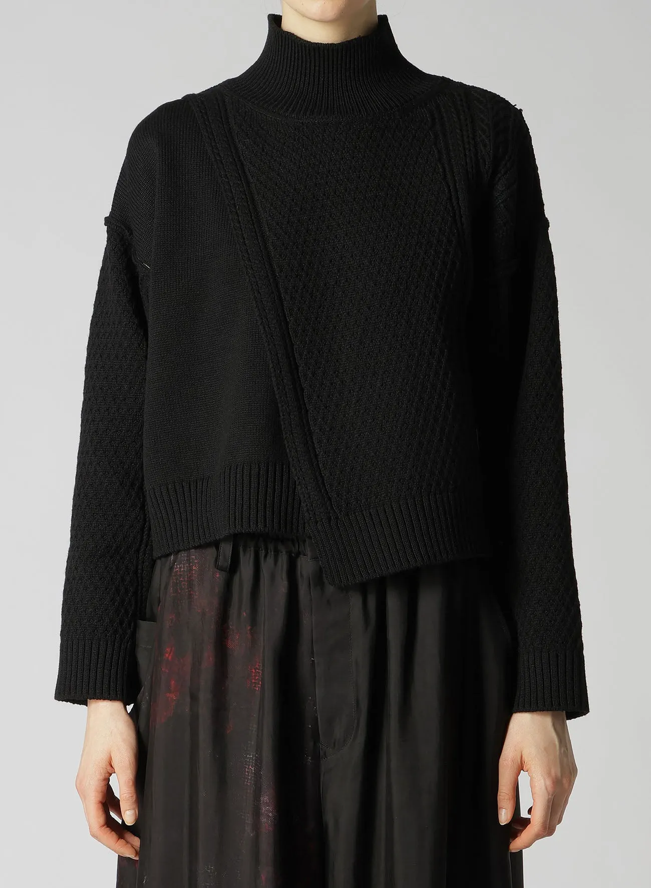 7G1P ALAN KNIT SHORT PULLOVER sold by Yohji Yamamoto product image thumbnail 4