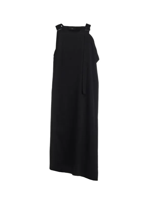 WOOL GABARDINE SHOULDER STRAP DRESS sold by Yohji Yamamoto