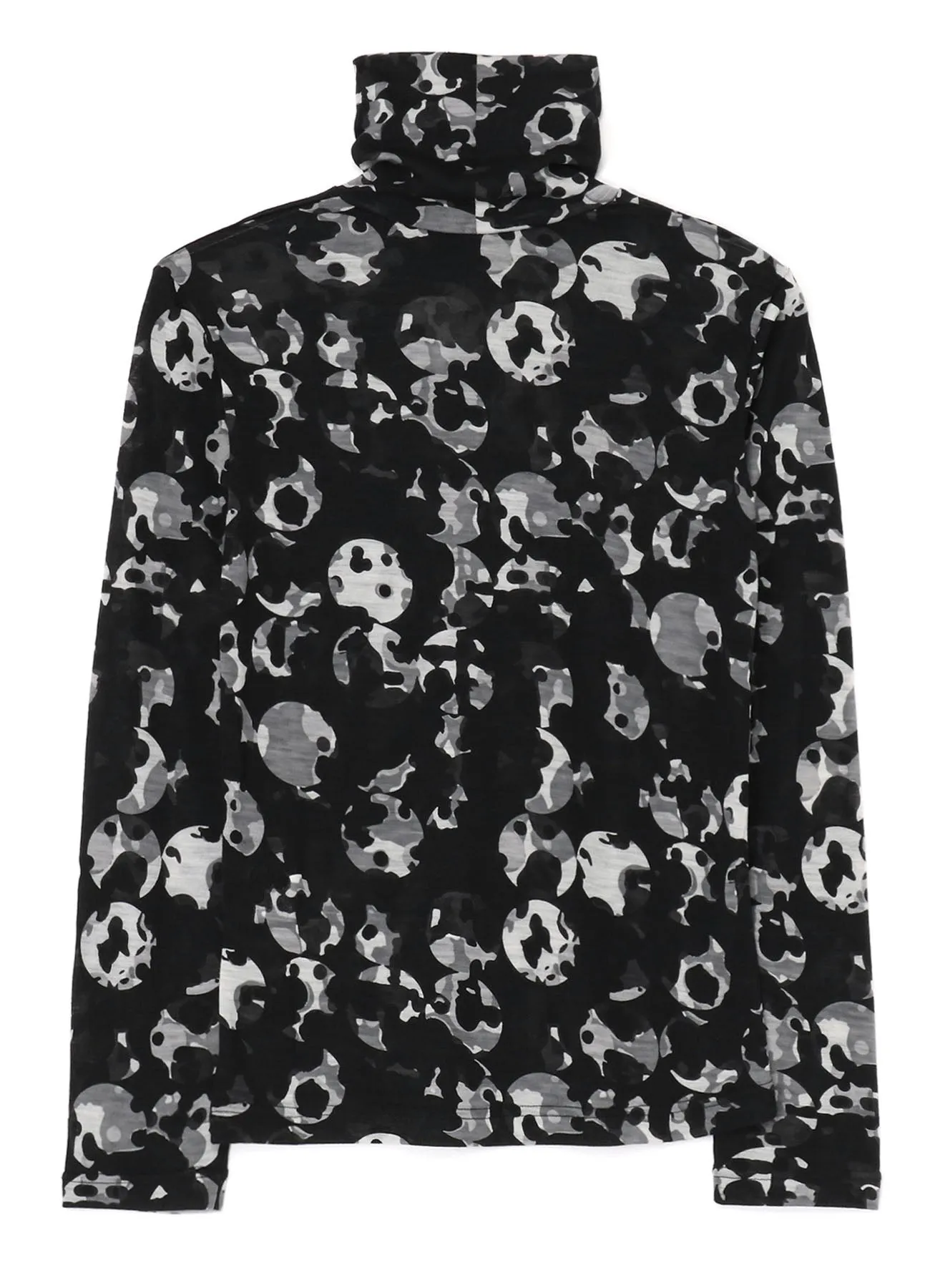 WOOL JERSEY DOT PRINT LONG SLEEVE TURTLENECK sold by Yohji Yamamoto product image thumbnail 3