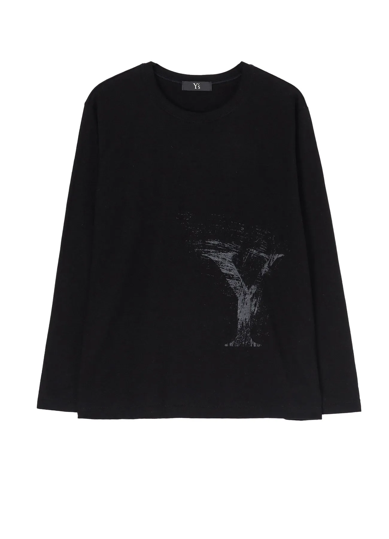 COTTON JERSEY LONG SLEEVE Y'S LOGO T sold by Yohji Yamamoto