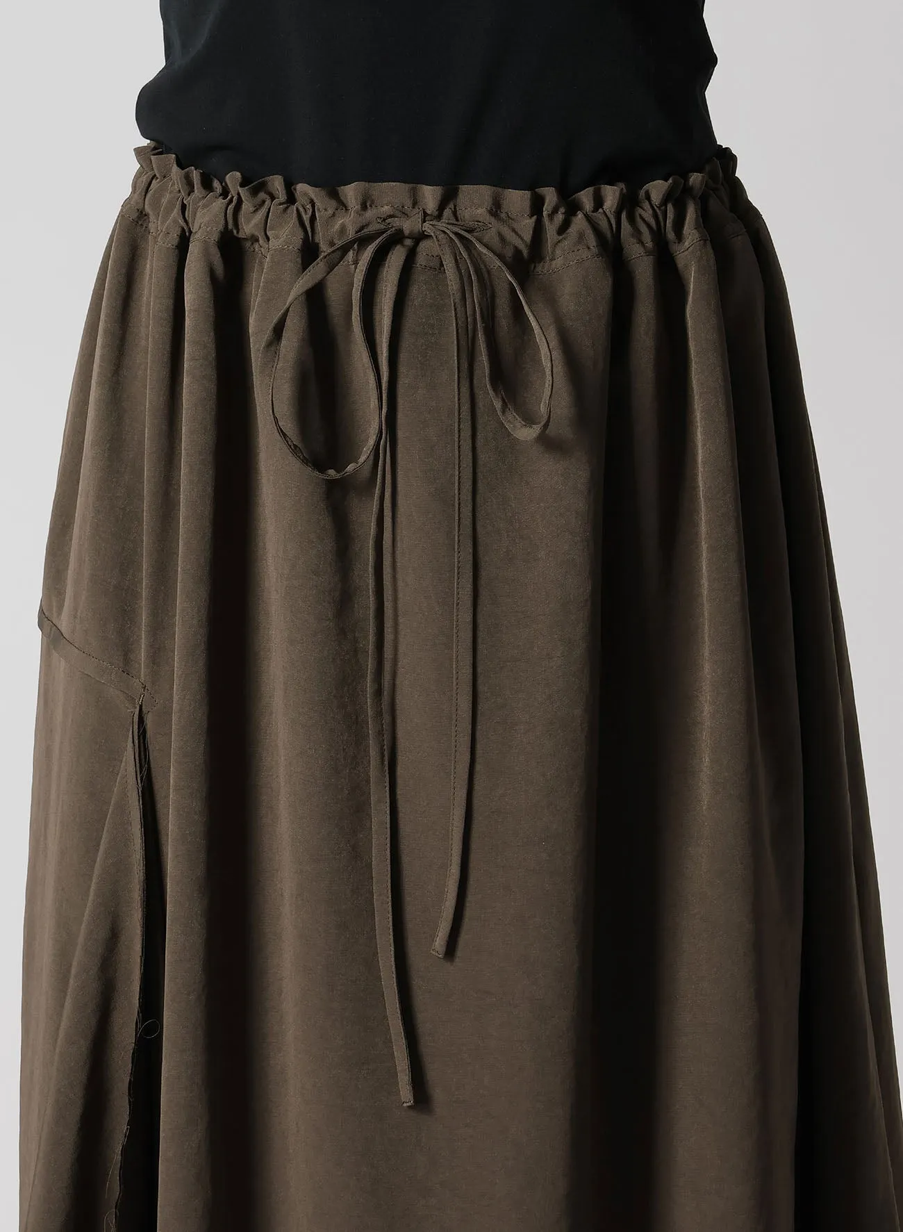 CREPE de CHINE RIGHT DRAPE SKIRT sold by Yohji Yamamoto product image thumbnail 5