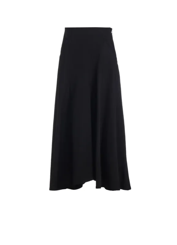 WOOL GABARDINE PANEL FLARE SKIRT made by Yohji Yamamoto