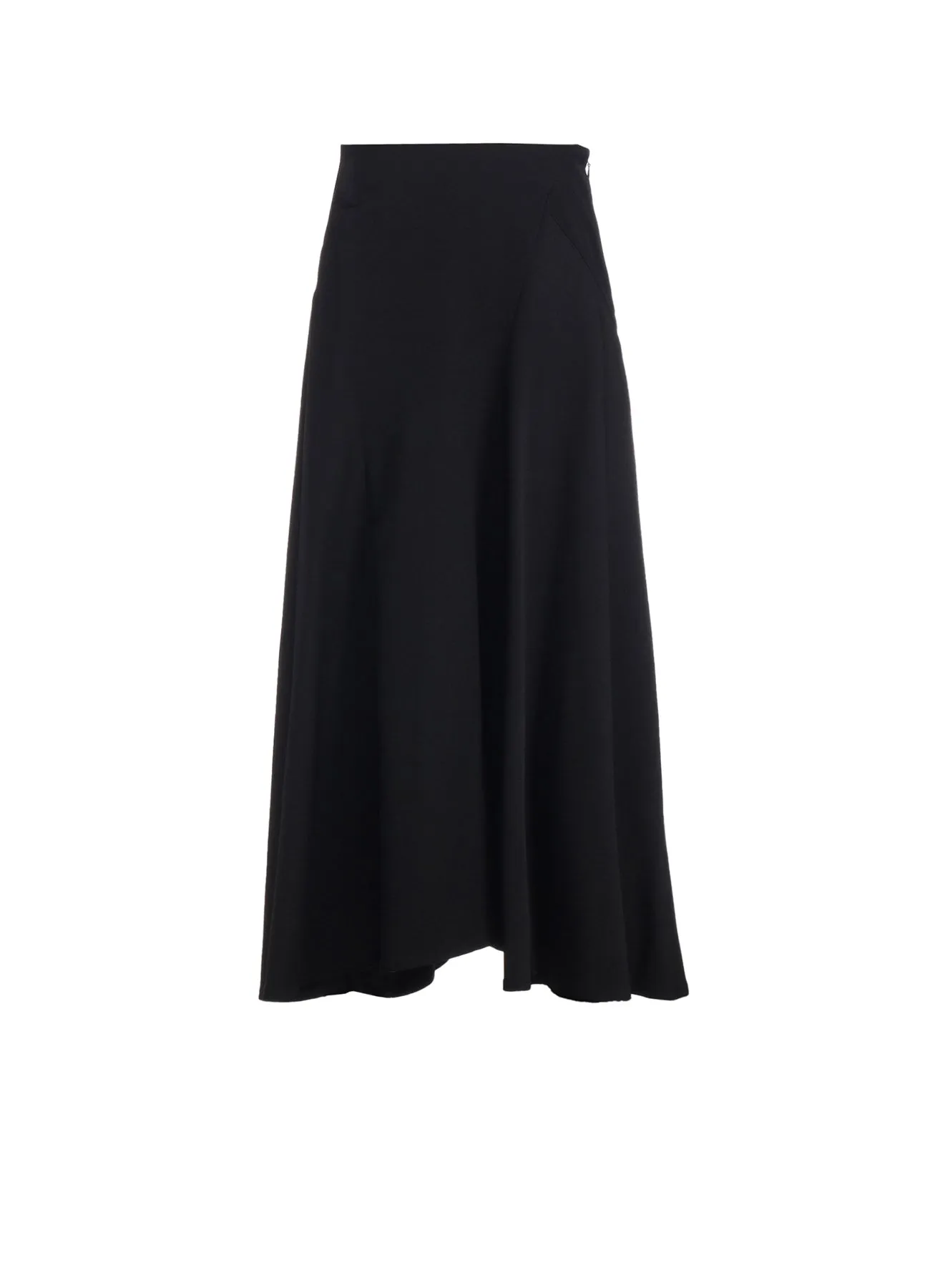 WOOL GABARDINE PANEL FLARE SKIRT sold by Yohji Yamamoto