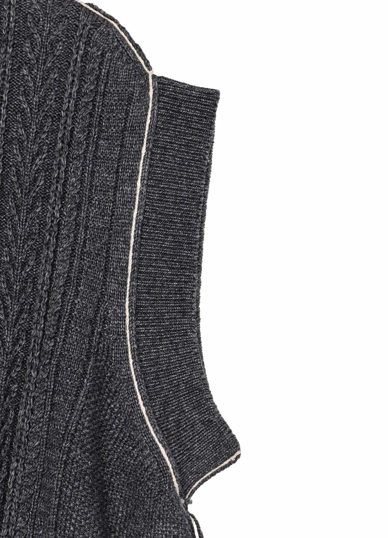 7G1P ALAN KNIT VEST sold by Yohji Yamamoto product image thumbnail 5