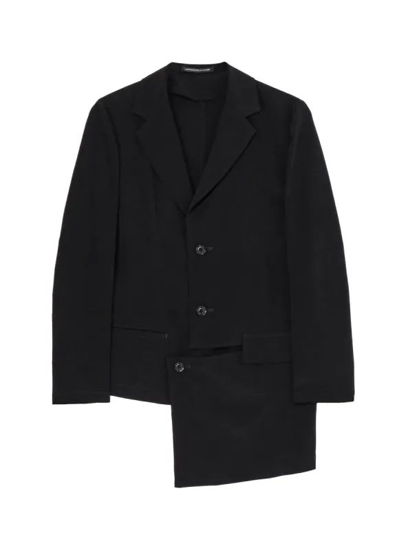 CREPE de CHINE ASYMMETRIC JACKET sold by Yohji Yamamoto