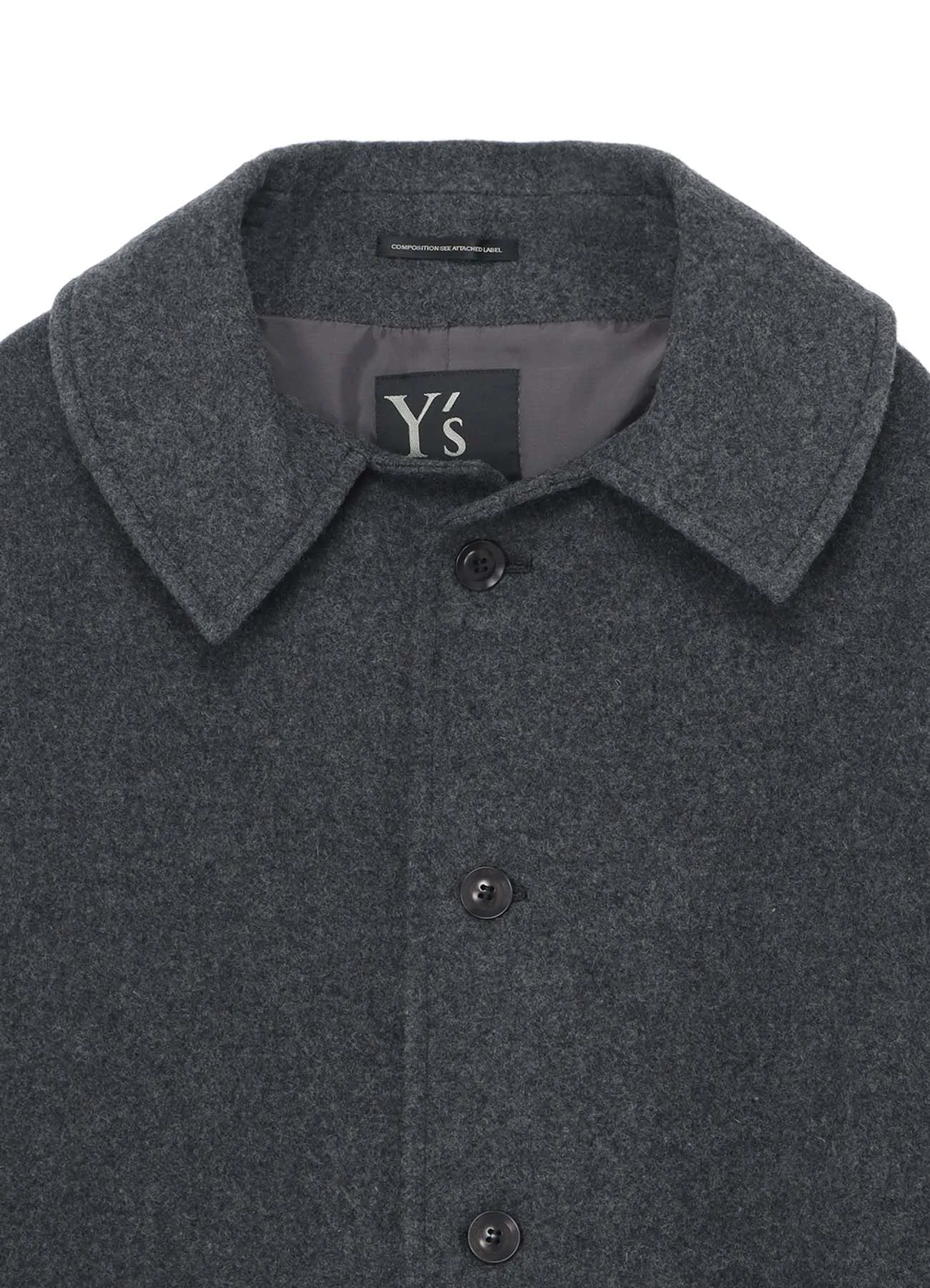 AIRY MOSSER LONG CAPE COAT sold by Yohji Yamamoto product image thumbnail 4