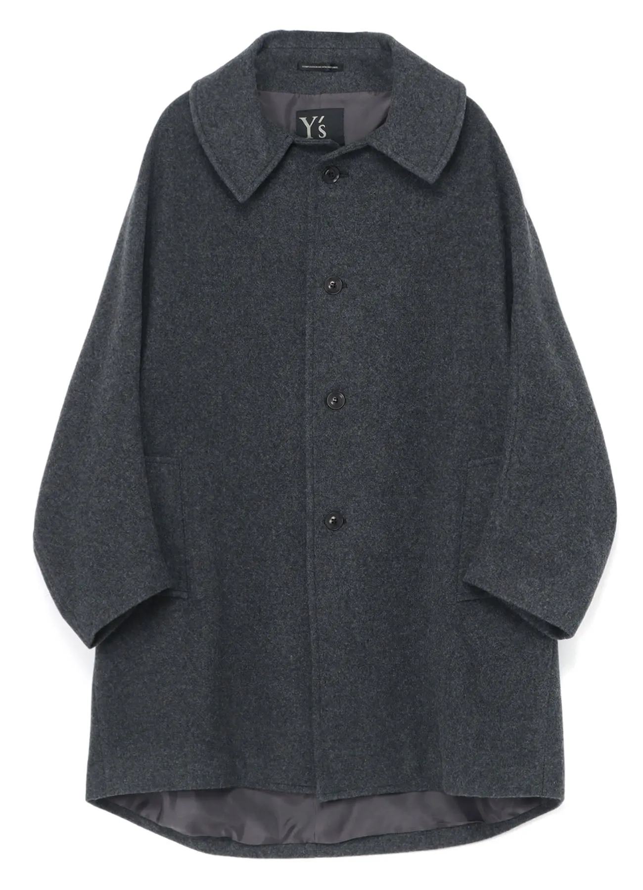 AIRY MOSSER LONG CAPE COAT sold by Yohji Yamamoto product image thumbnail 2