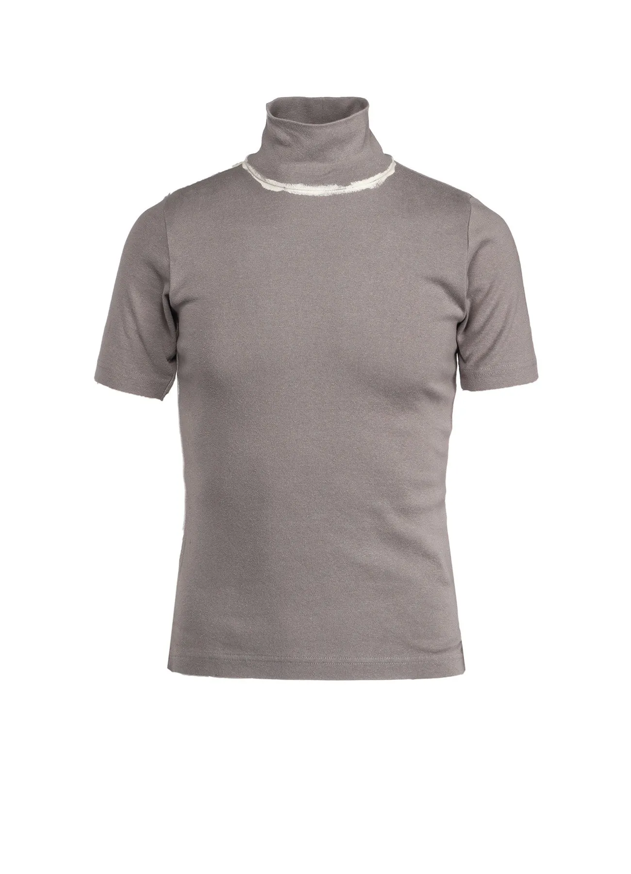 DISCHARGE PRINTING HIGH NECK HALF SLEEVE T sold by Yohji Yamamoto