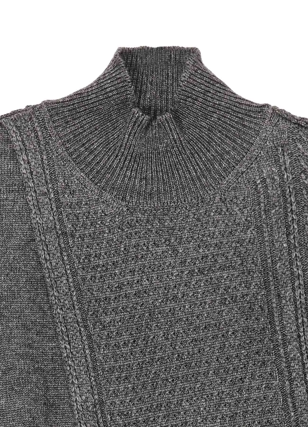 7G1P ALAN KNIT SHORT PULLOVER sold by Yohji Yamamoto product image thumbnail 4
