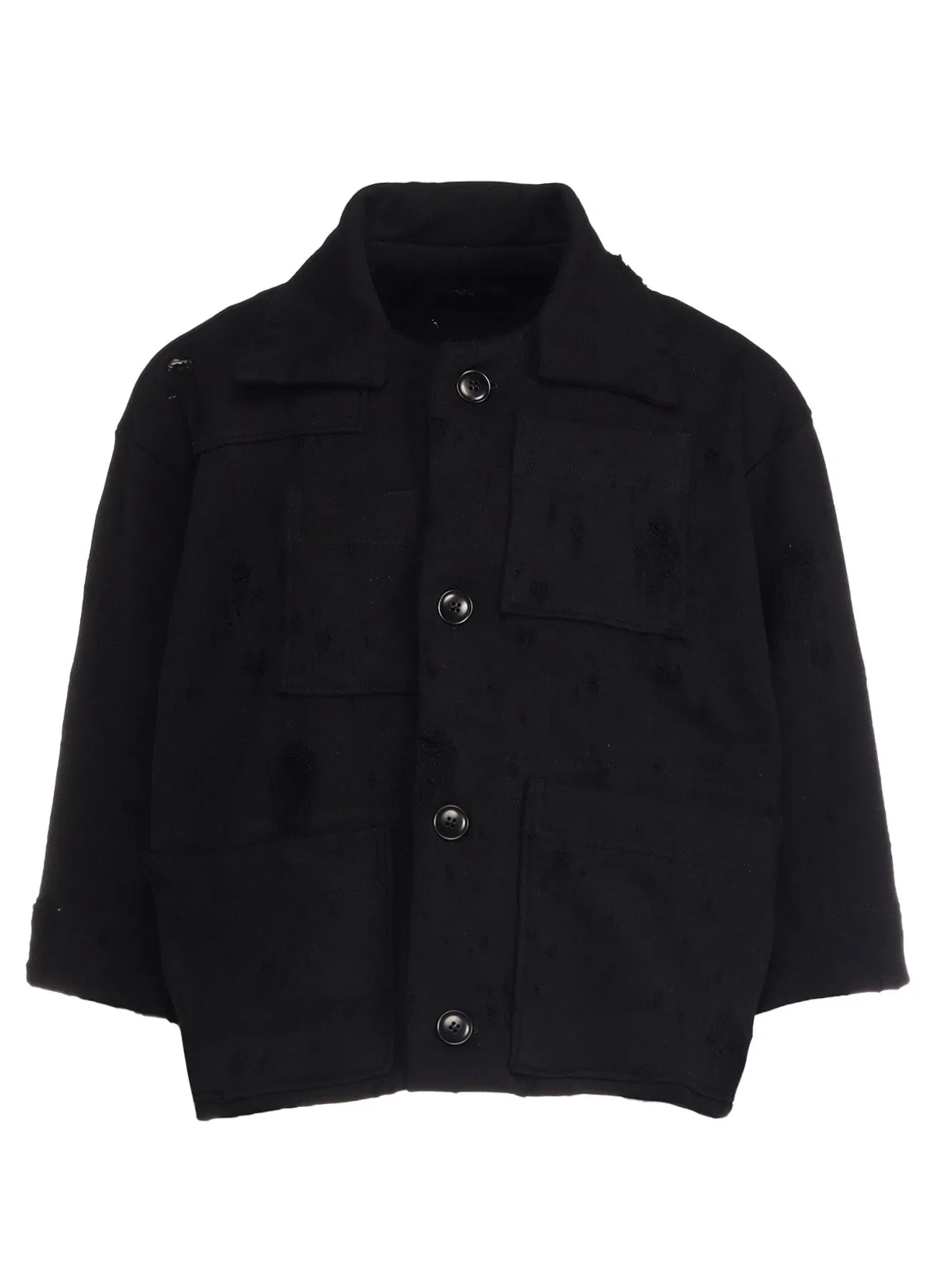 HOLED JQ FRENCH TERRY POCKET JACKET sold by Yohji Yamamoto product image thumbnail 2