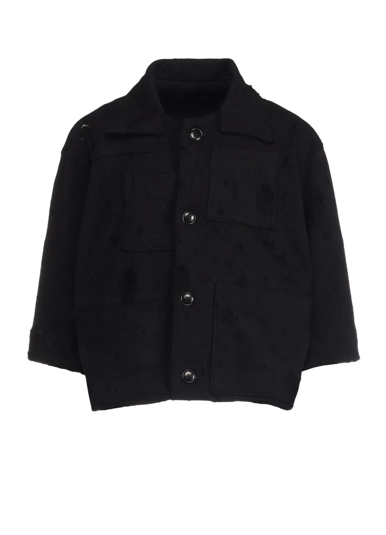 HOLED JQ FRENCH TERRY POCKET JACKET sold by Yohji Yamamoto