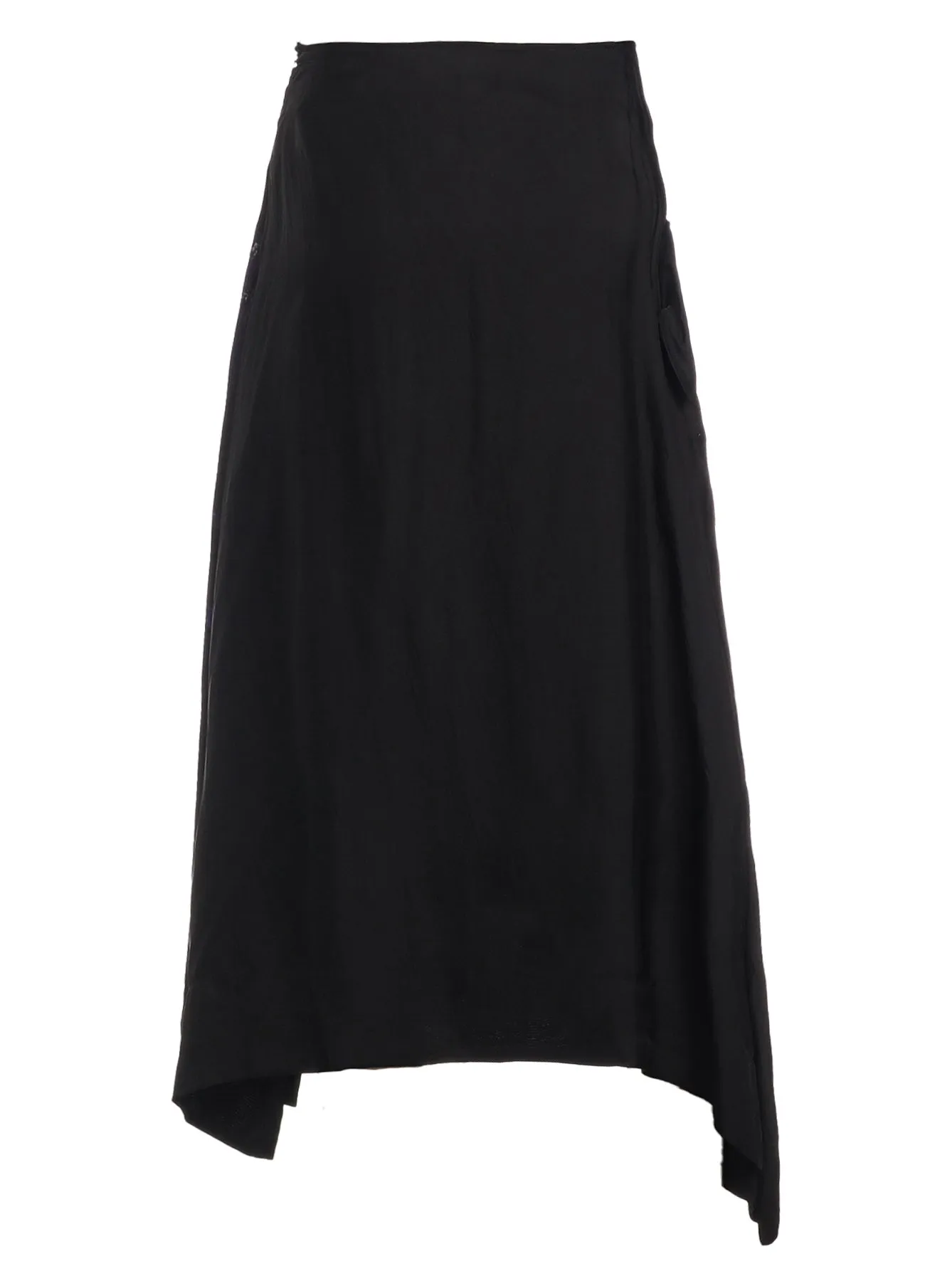 CUPRO FLOWER PATTERN CUT OFF POCKET SKIRT sold by Yohji Yamamoto product image thumbnail 3