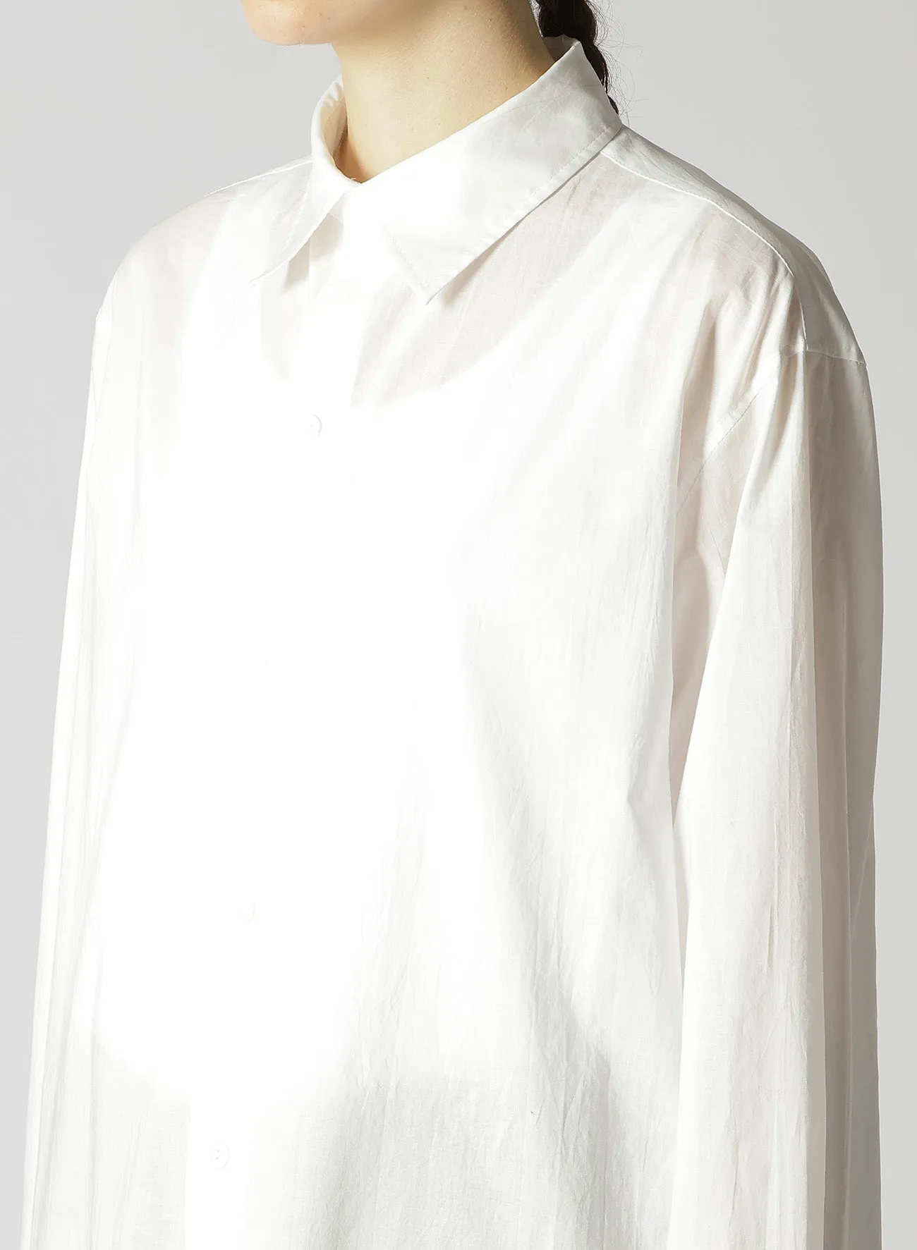 COTTON LAWN DOUBLE PLACKET DRESS sold by Yohji Yamamoto product image thumbnail 5