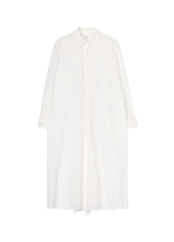 COTTON LAWN DOUBLE PLACKET DRESS made by Yohji Yamamoto