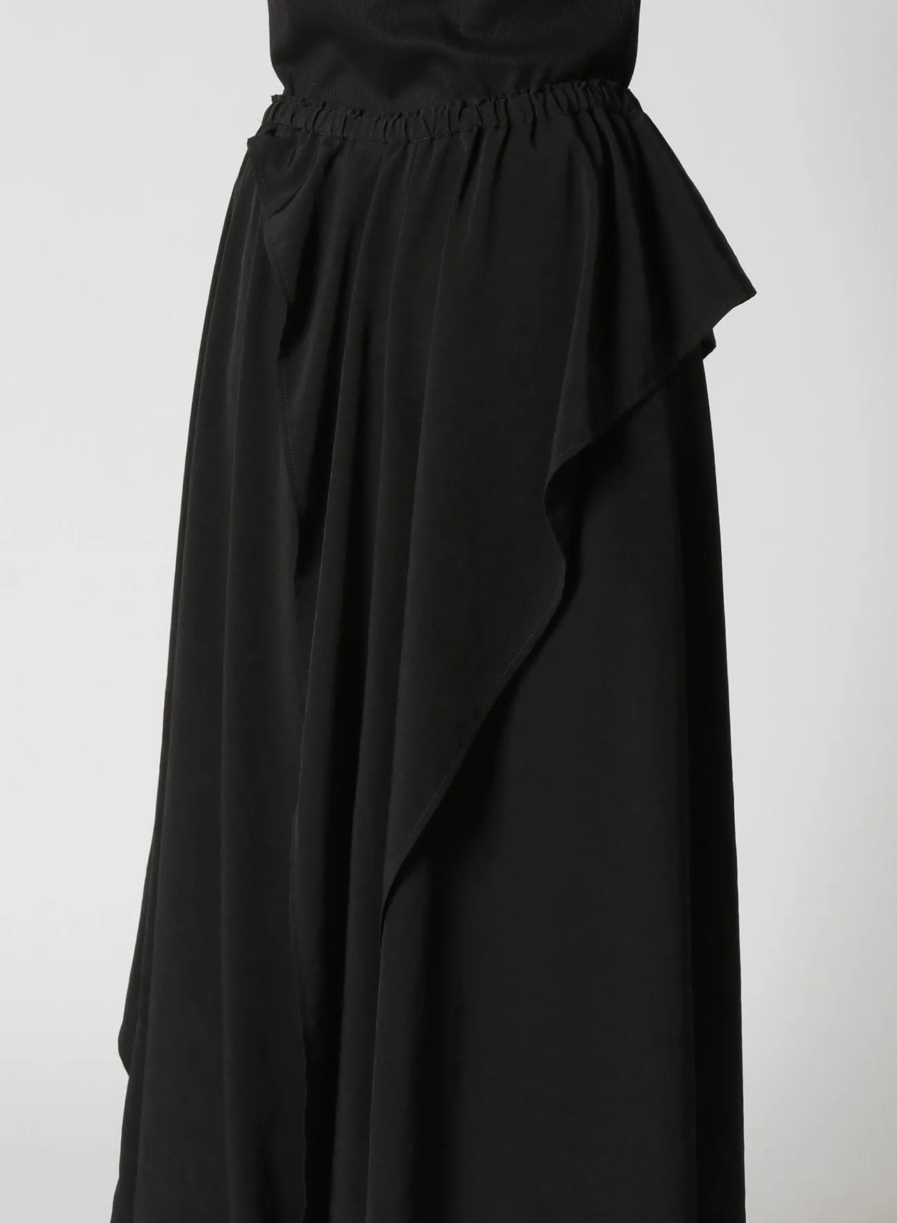 CREPE de CHINE RUFFLE PANTS sold by Yohji Yamamoto product image thumbnail 5