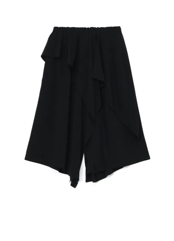 CREPE de CHINE RUFFLE PANTS sold by Yohji Yamamoto