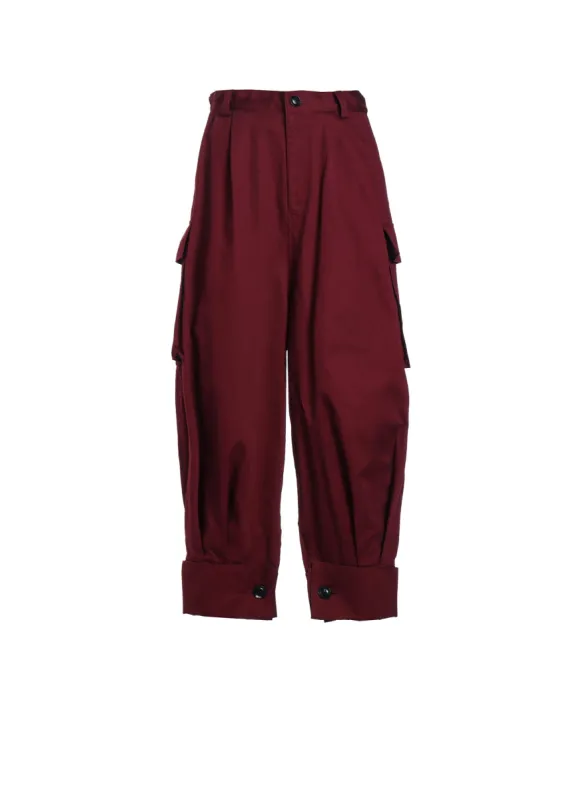 [Y's BORN PRODUCT] COTTON TWILL CUFFED HEM CARGO PANTS made by Yohji Yamamoto