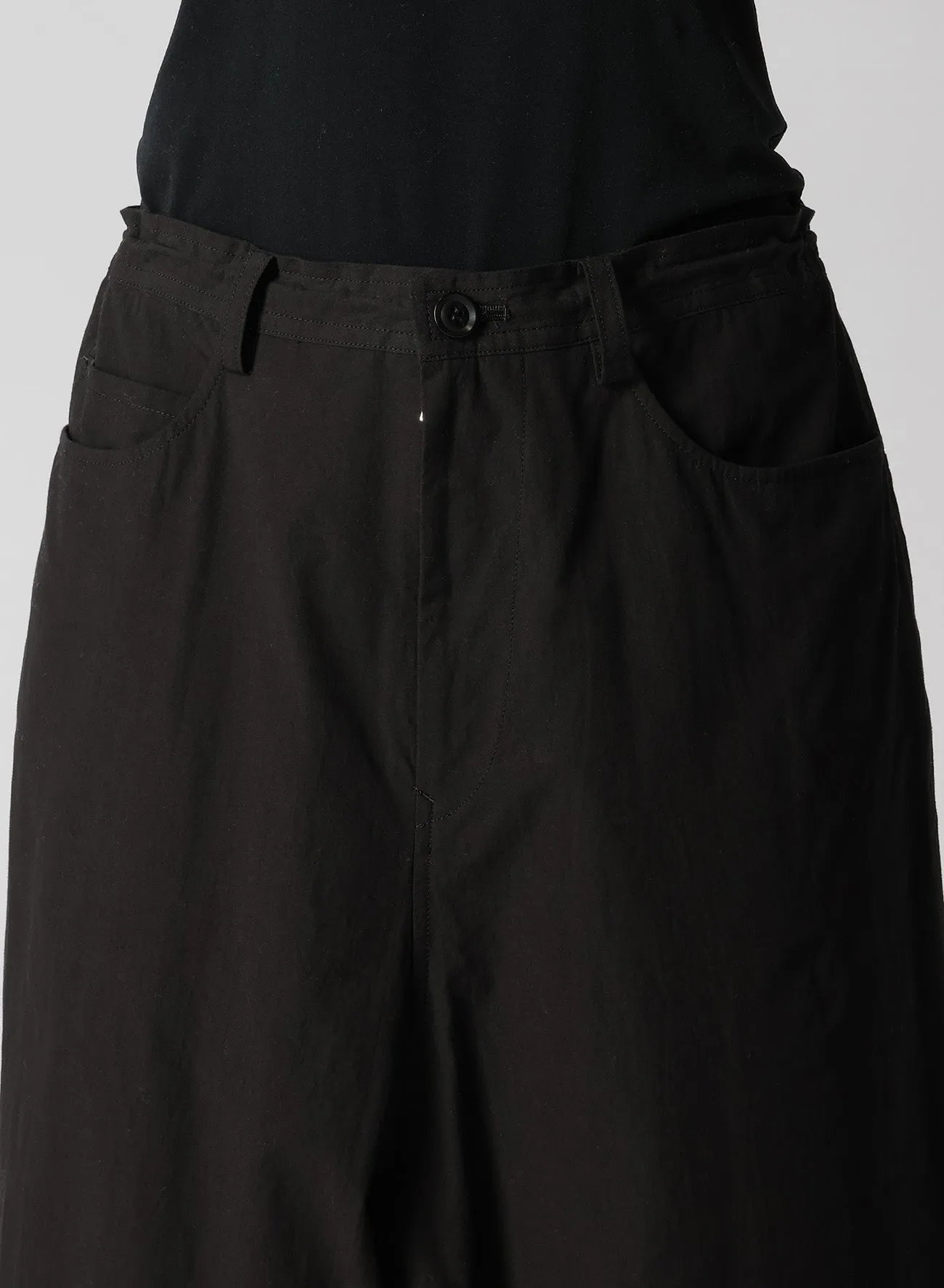 COTTON CHAMBRAY 5 POCKET SAROUEL PANTS sold by Yohji Yamamoto product image thumbnail 5