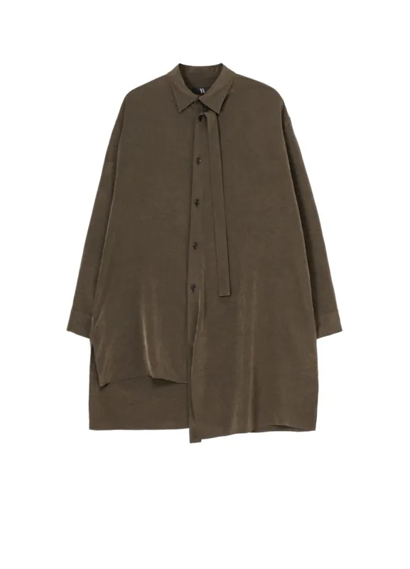 CREPE de CHINE FRONT PLACKET BLOUSE sold by Yohji Yamamoto