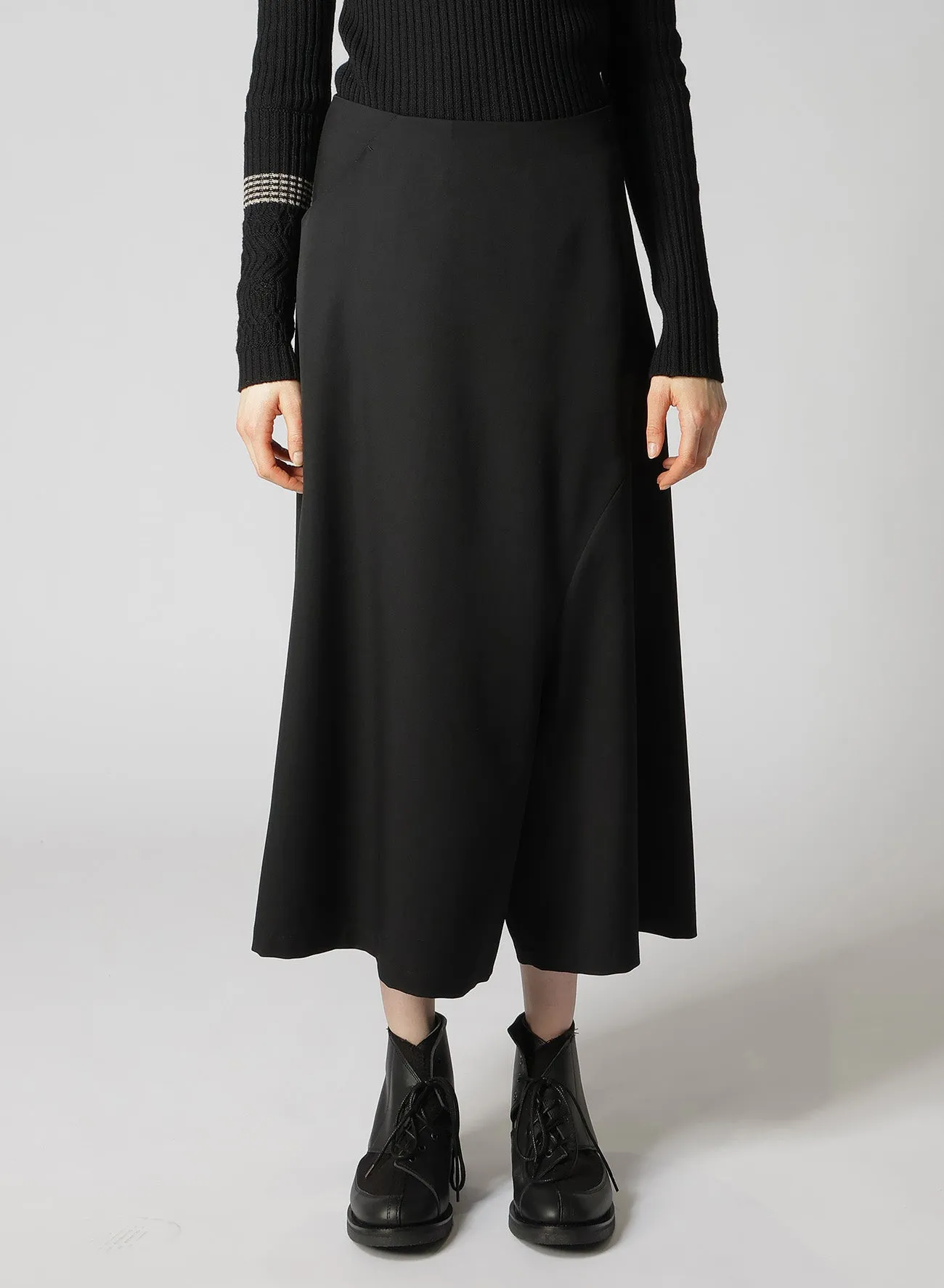WOOL GABARDINE BACK YORK SKIRT PANTS sold by Yohji Yamamoto product image thumbnail 4