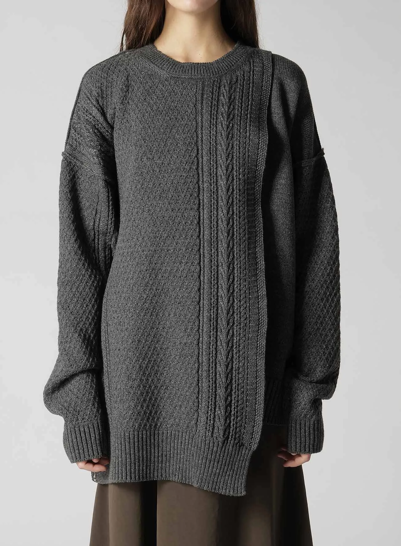 7G1P ALAN KNIT BIG PULLOVER sold by Yohji Yamamoto product image thumbnail 4