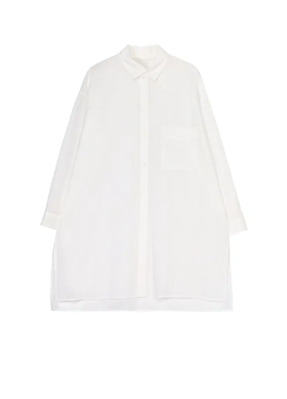 COTTON LAWN UNATTACHED COLLAR BIG SHIRT sold by Yohji Yamamoto
