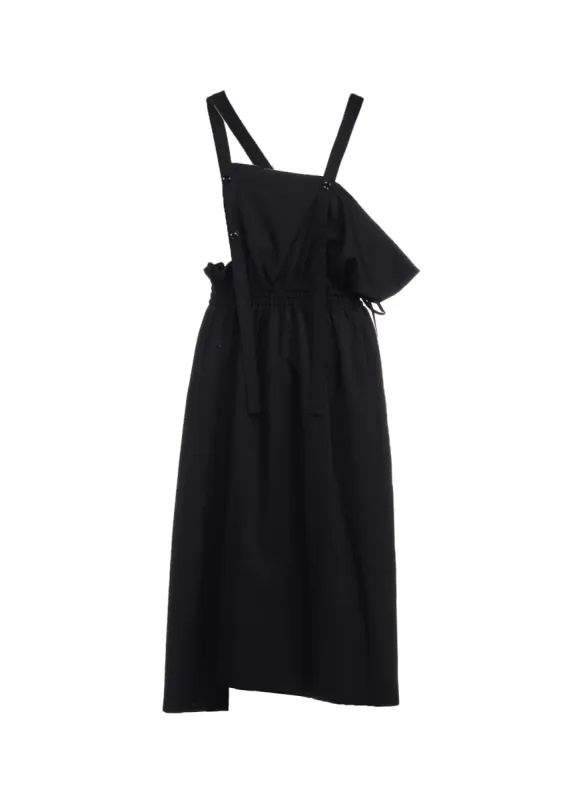 WOOL GABARDINE GATHERED DRESS WITH STRAPS sold by Yohji Yamamoto