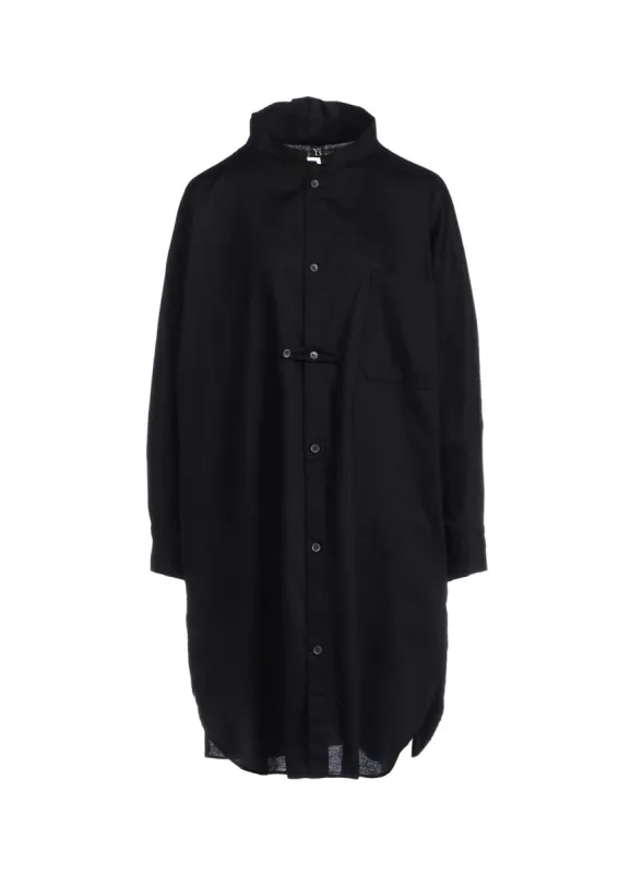 [Y's BORN PRODUCT] THIN COTTON TWILL SHIRT DRESS sold by Yohji Yamamoto