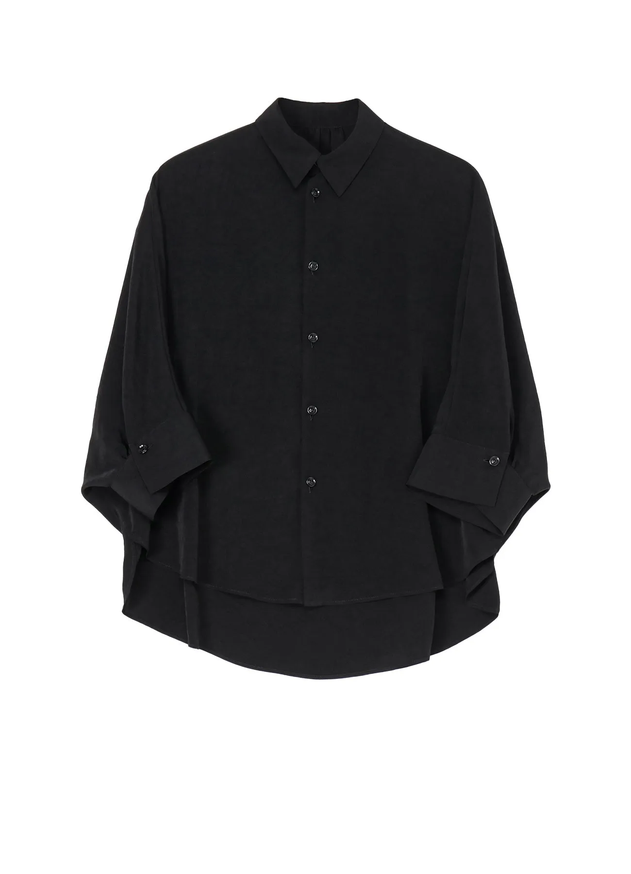 CREPE de CHINE HALF SLEEVE CAPE BLOUSE sold by Yohji Yamamoto
