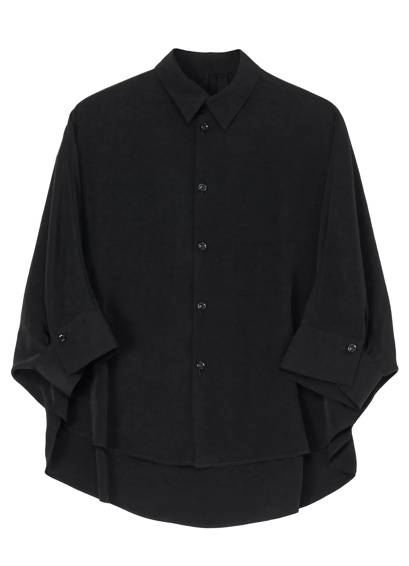 CREPE de CHINE HALF SLEEVE CAPE BLOUSE sold by Yohji Yamamoto product image thumbnail 2