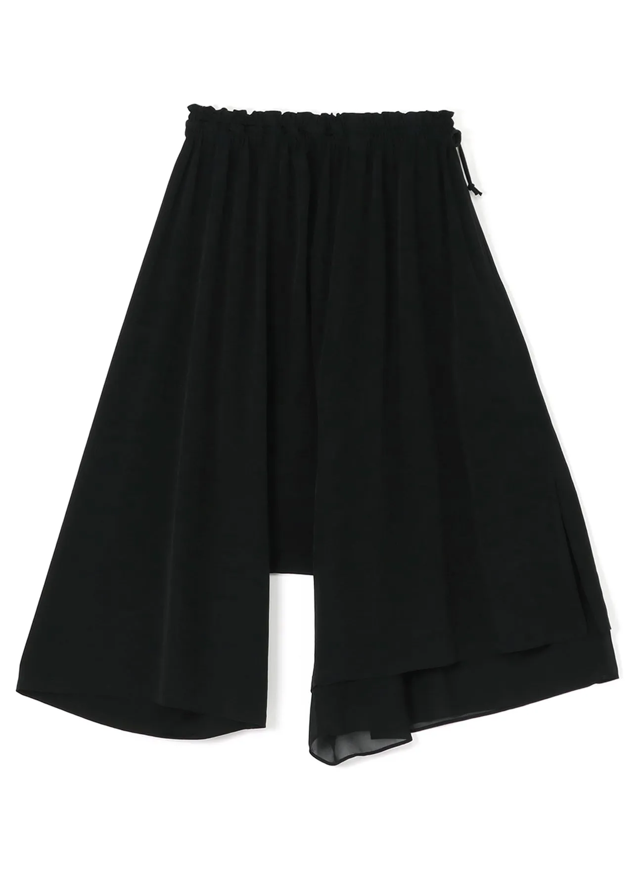 TRIACETATE POLYESTER de CHINE ASYMMETRY PANTS sold by Yohji Yamamoto product image thumbnail 2