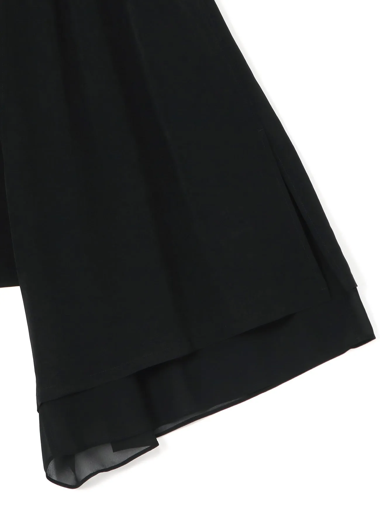 TRIACETATE POLYESTER de CHINE ASYMMETRY PANTS sold by Yohji Yamamoto product image thumbnail 5