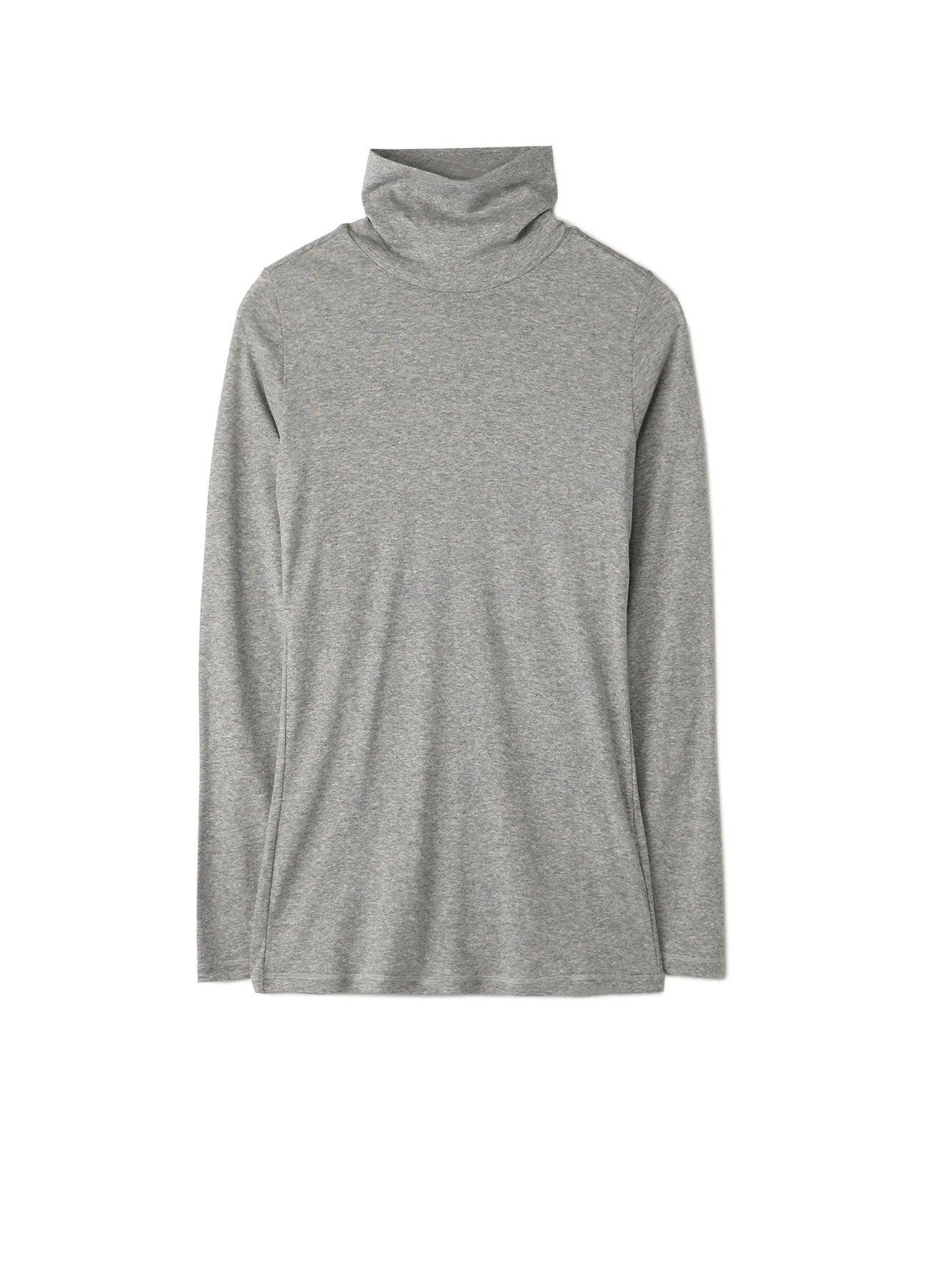 60/- COTTON SOFT RIB JERSEY HIGH NECK LONG SLEEVE SHIRT sold by Yohji Yamamoto