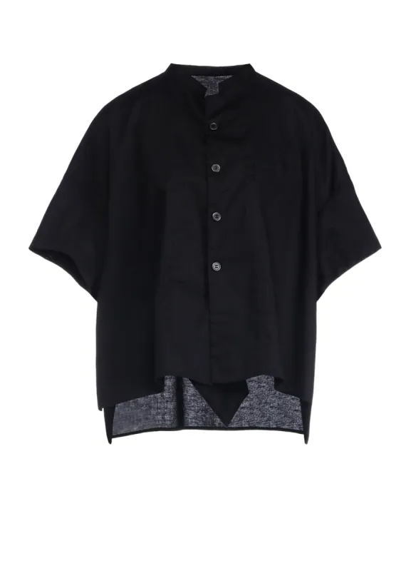 [Y's BORN PRODUCT] THIN COTTON TWILL HALF SLEEVE BOX SHIRT sold by Yohji Yamamoto