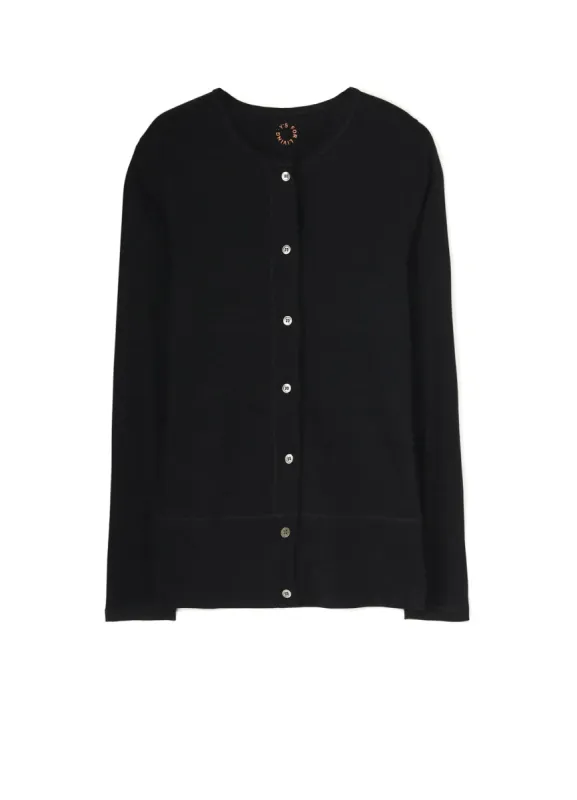 60/- COTTON SOFT RIB JERSEY CARDIGAN sold by Yohji Yamamoto