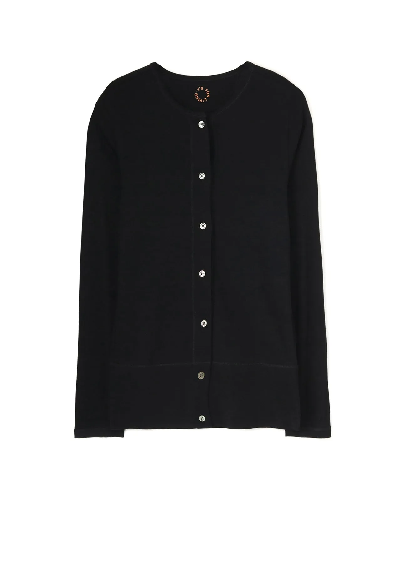 60/- COTTON SOFT RIB JERSEY CARDIGAN sold by Yohji Yamamoto