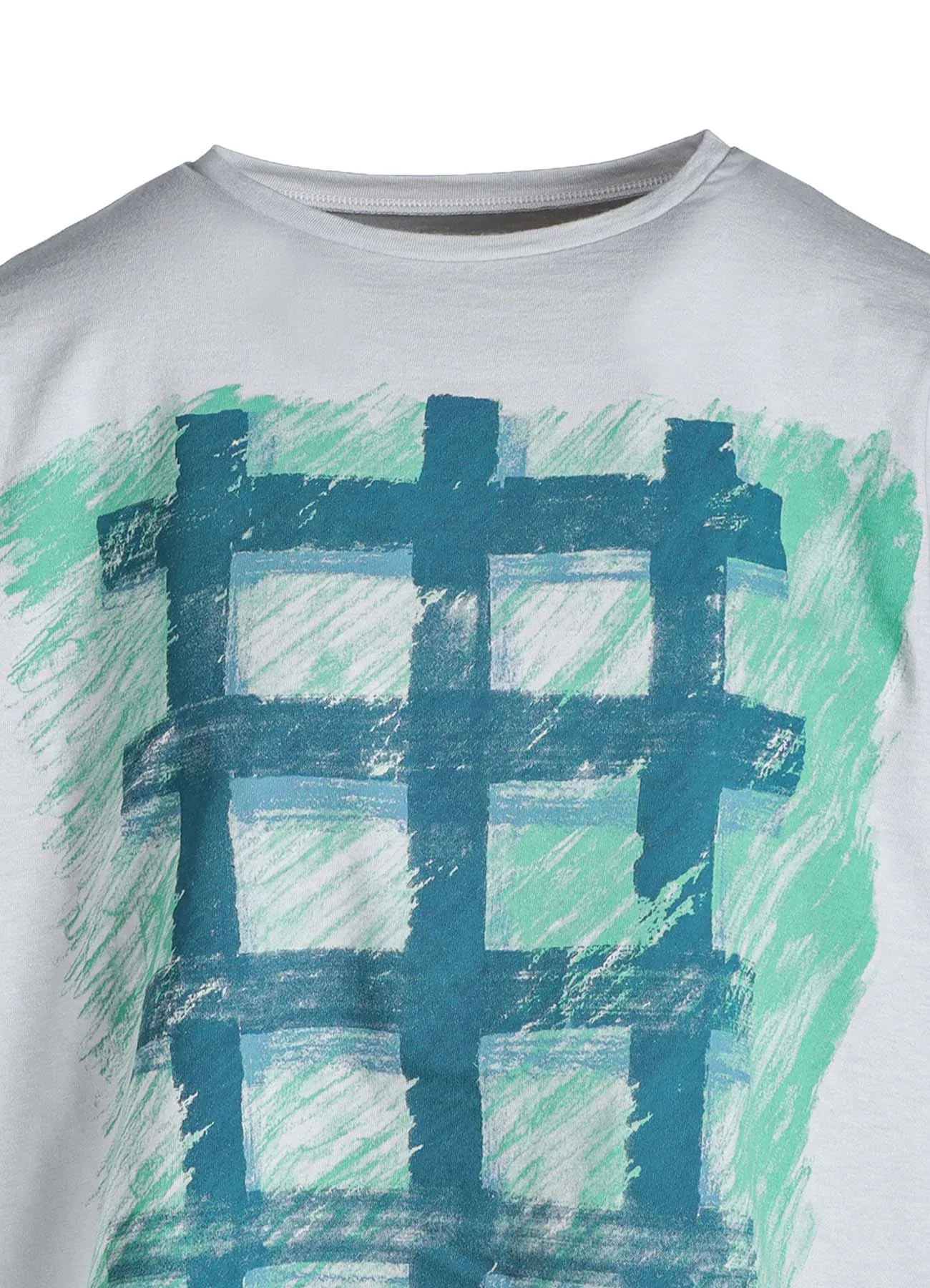 PLAID PRINT T-SHIRT sold by Yohji Yamamoto product image thumbnail 5