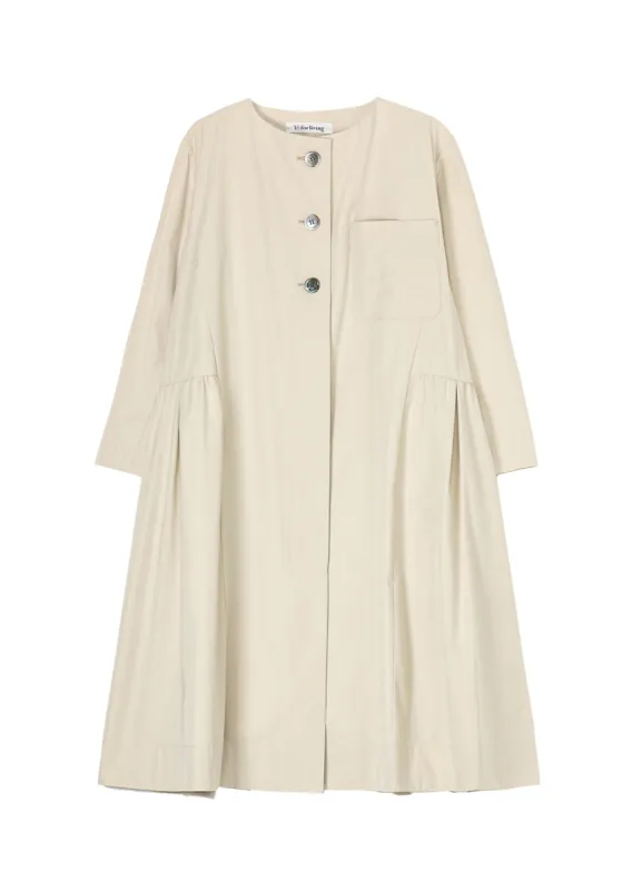 SALT SHRINK GABARDINE COAT sold by Yohji Yamamoto