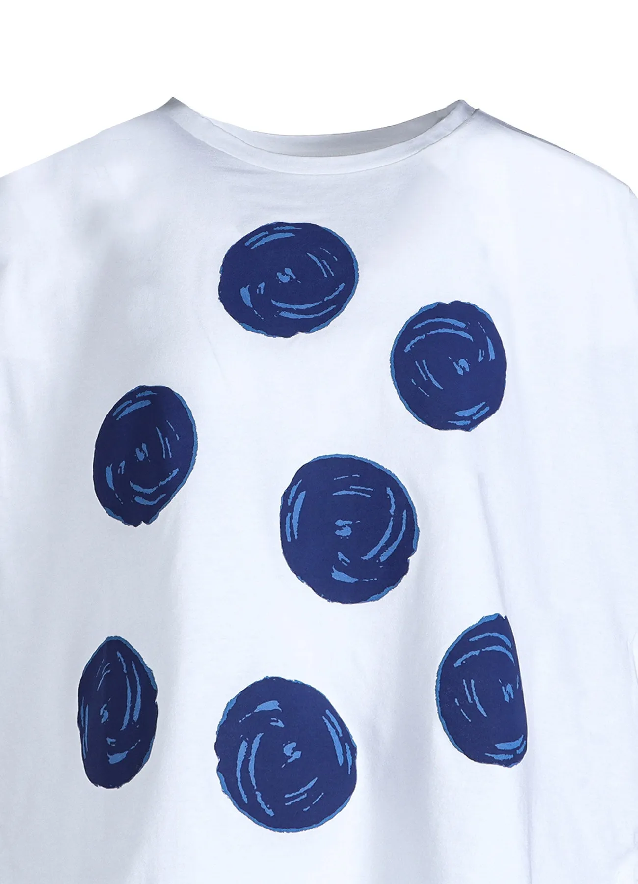 COTTON JERSEY DOT PRINT FRENCH SLEEVE SHIRT sold by Yohji Yamamoto product image thumbnail 5