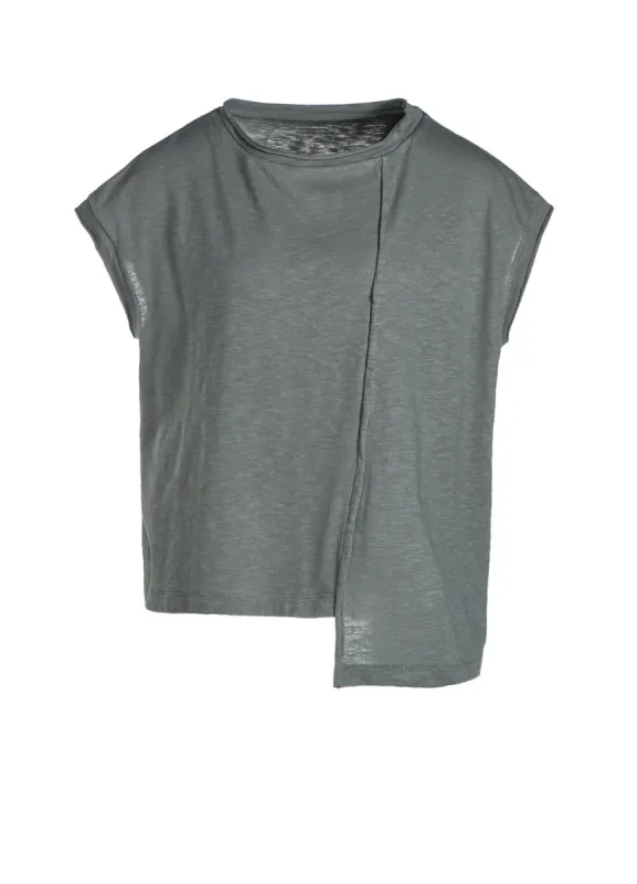 SLAB JERSEY ASYMMETRIC HEM SHIRT sold by Yohji Yamamoto