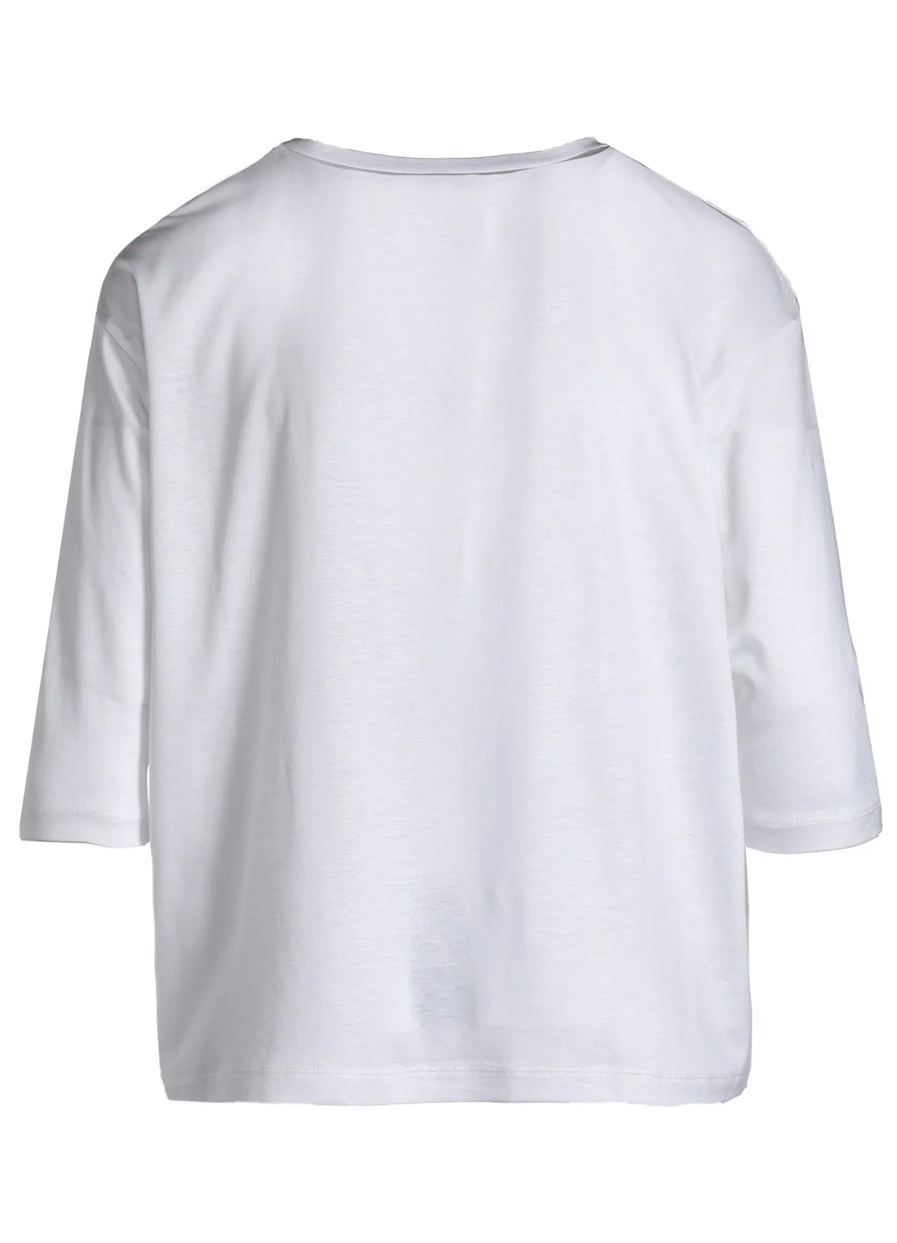 CELLULOSE COTTON JERSEY FLOWER PRINT 3/4 SLEEVE SHIRT sold by Yohji Yamamoto product image thumbnail 4