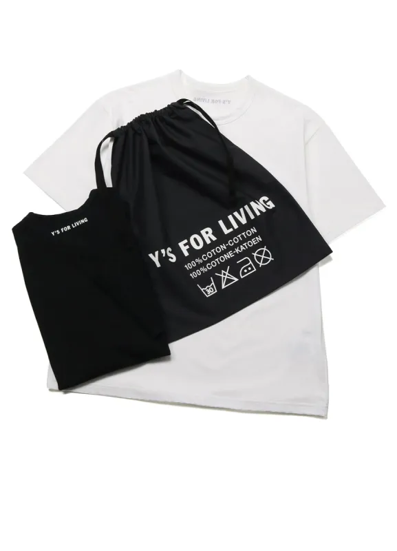 2PIECES 30/1 COTTON JERSEY T-SHIRTS sold by Yohji Yamamoto