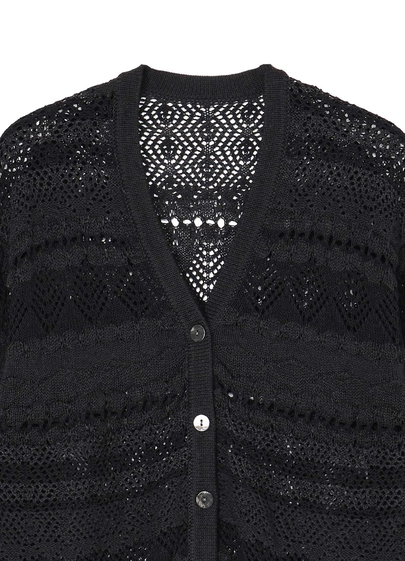 LACY KNIT CARDIGAN sold by Yohji Yamamoto product image thumbnail 4