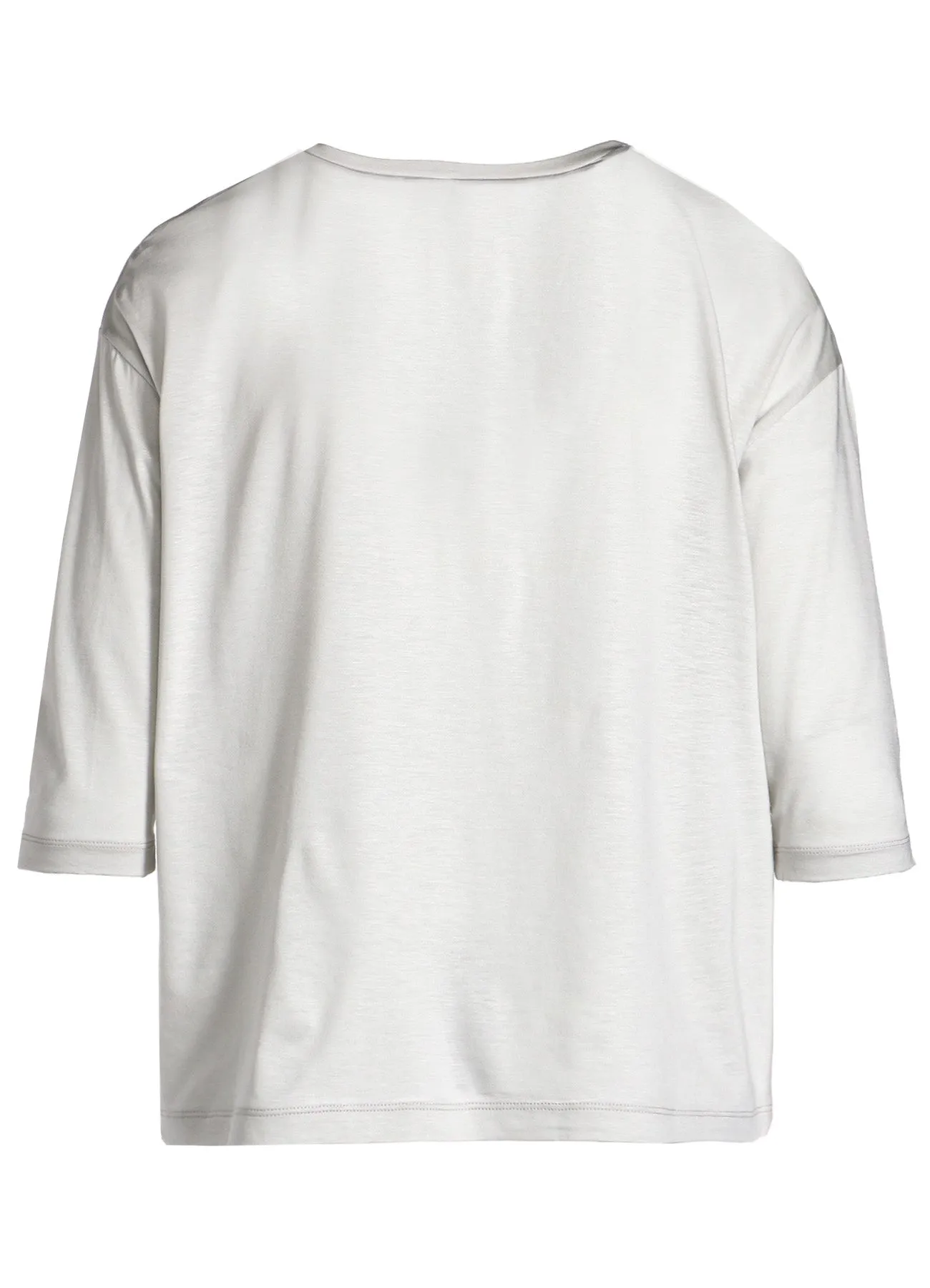 CELLULOSE COTTON JERSEY FLOWER PRINT 3/4 SLEEVE SHIRT sold by Yohji Yamamoto product image thumbnail 4