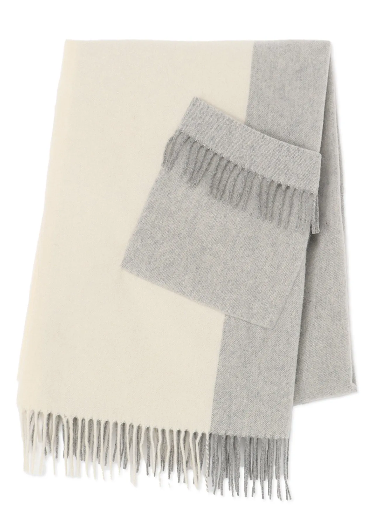 FULLING WOOL SHAWL sold by Yohji Yamamoto product image thumbnail 2