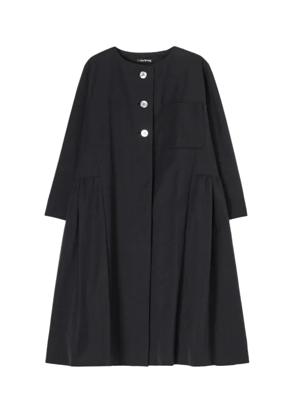SALT SHRINK GABARDINE COAT sold by Yohji Yamamoto