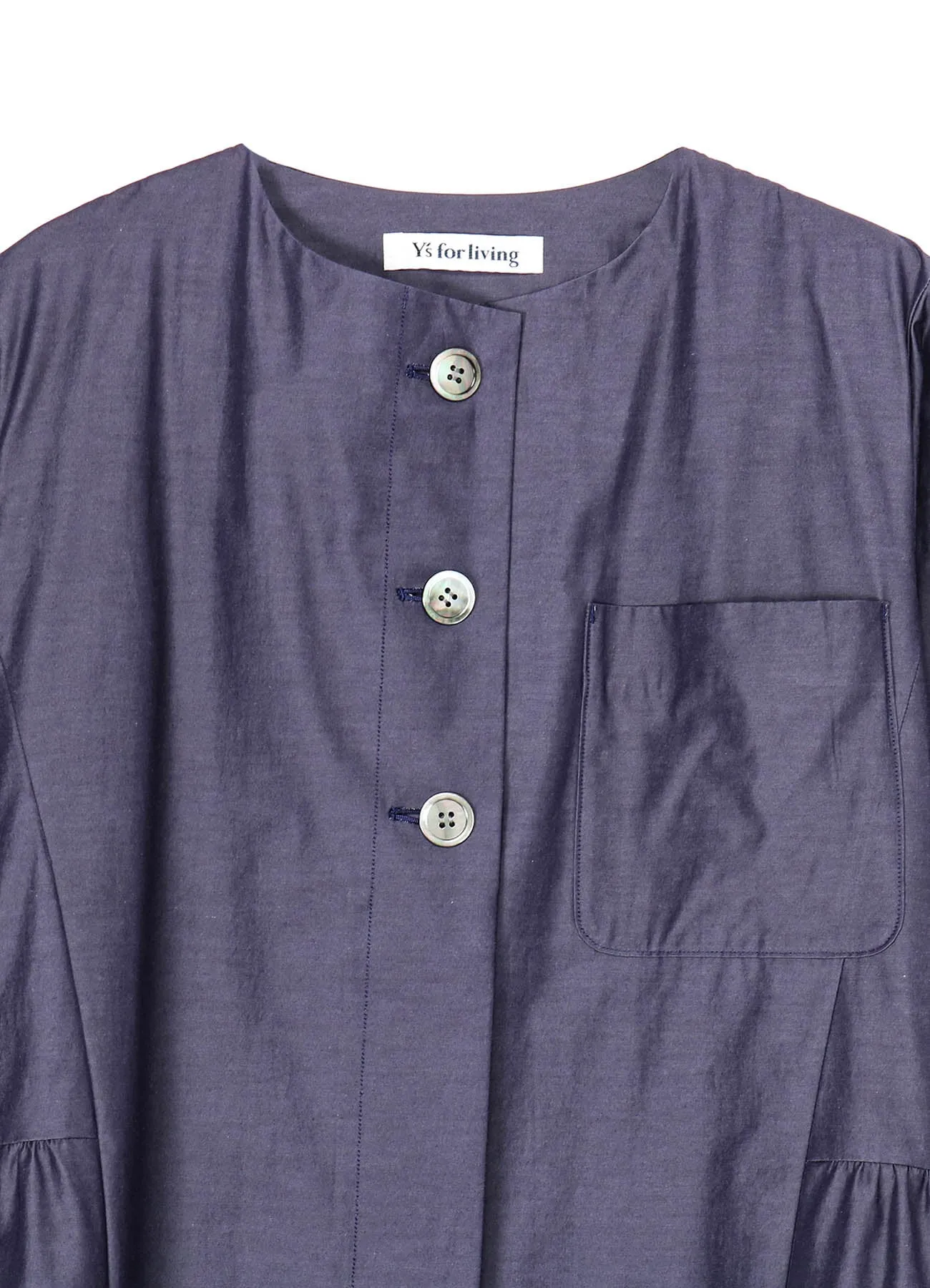 SALT SHRINK GABARDINE COAT sold by Yohji Yamamoto product image thumbnail 4