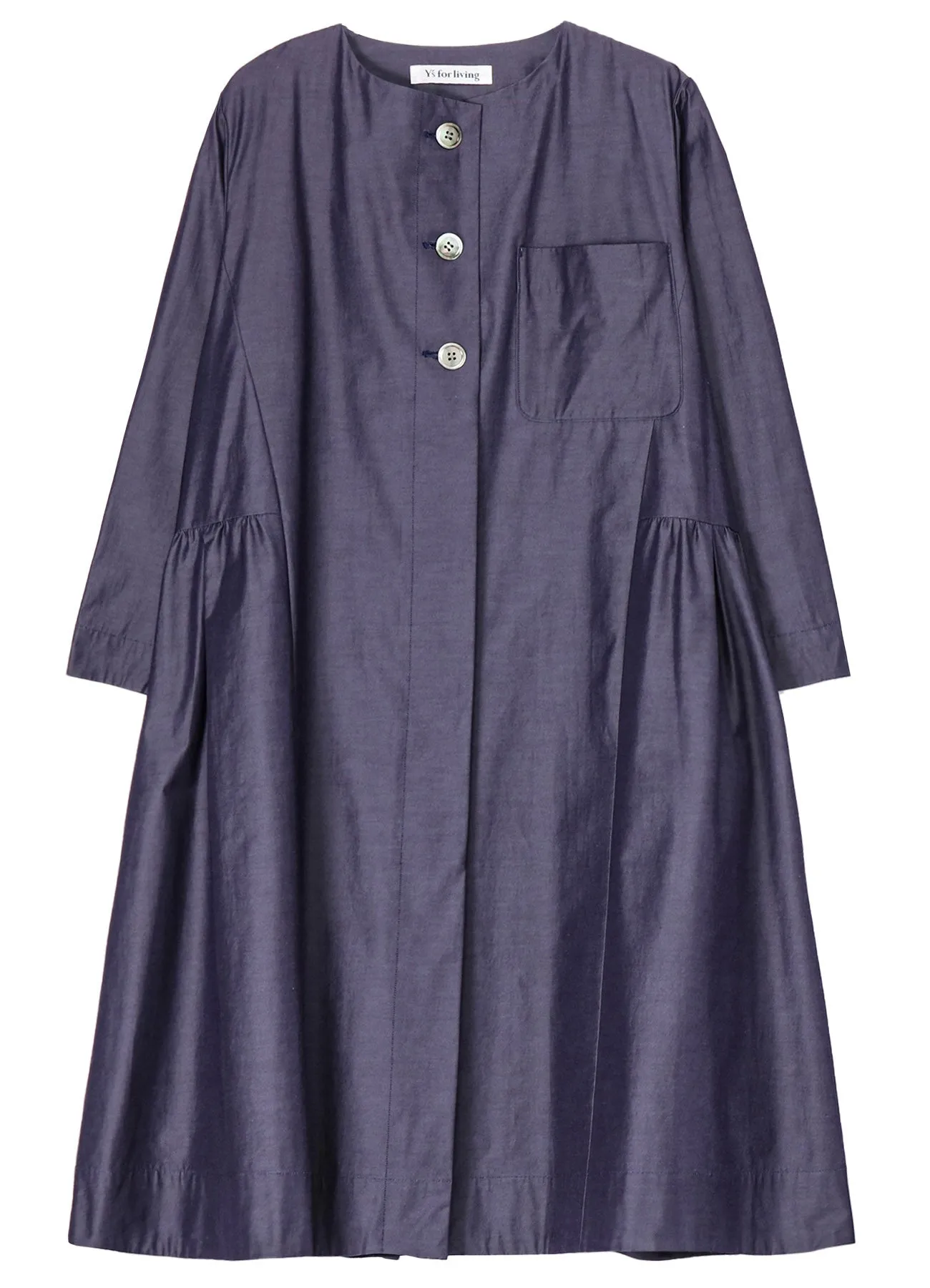 SALT SHRINK GABARDINE COAT sold by Yohji Yamamoto product image thumbnail 2