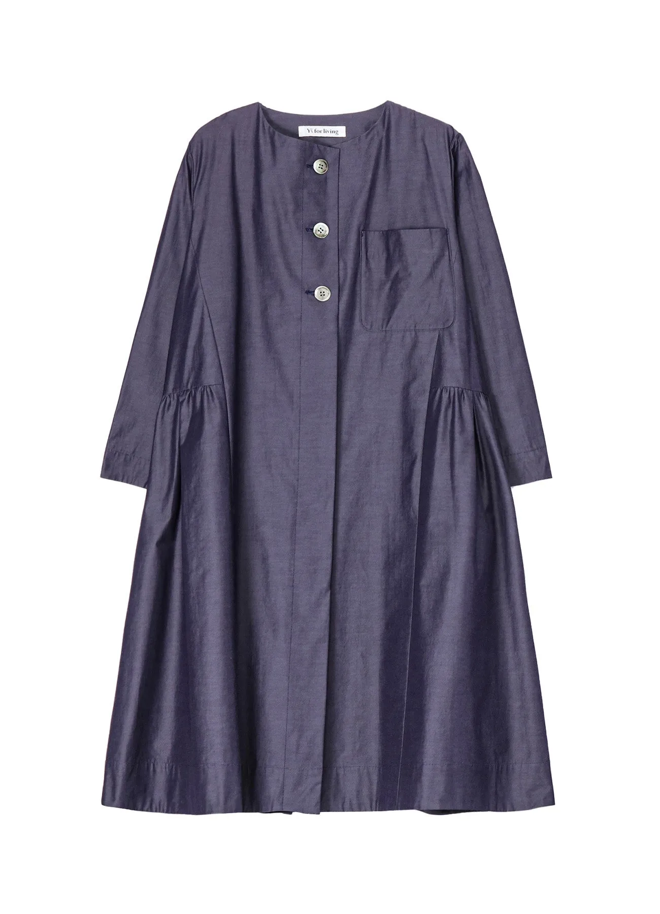 SALT SHRINK GABARDINE COAT sold by Yohji Yamamoto